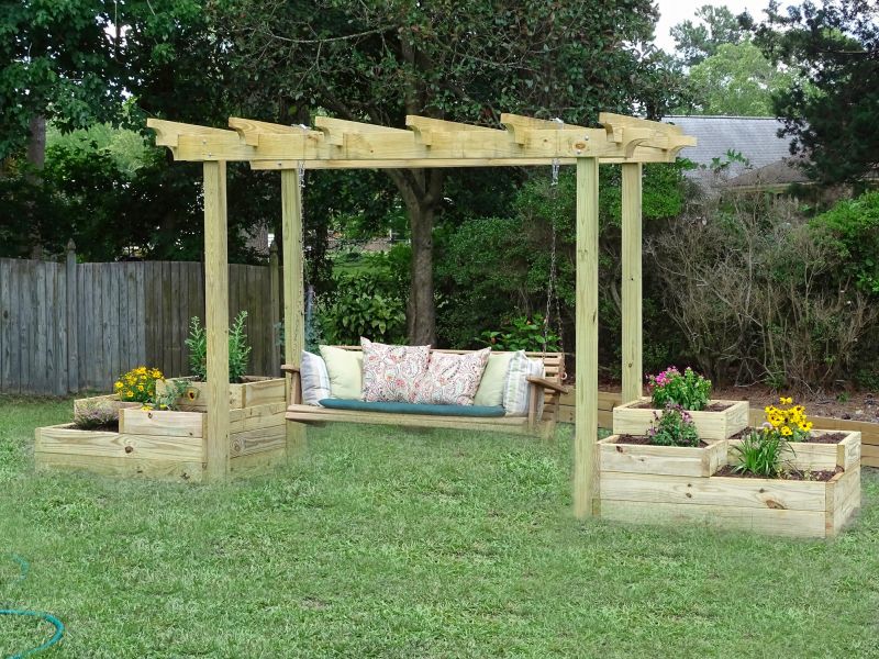 Wood Trellis Installation